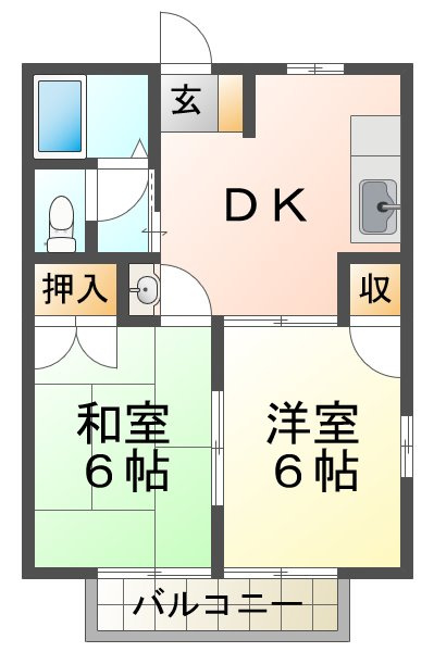 プラザ朝霧の間取り