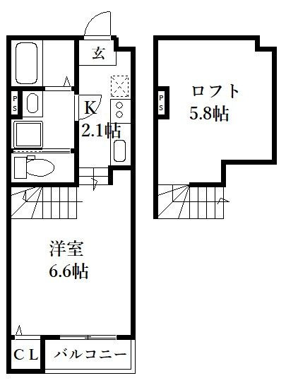 アルヴィータ田村PLUS Ⅰの間取り
