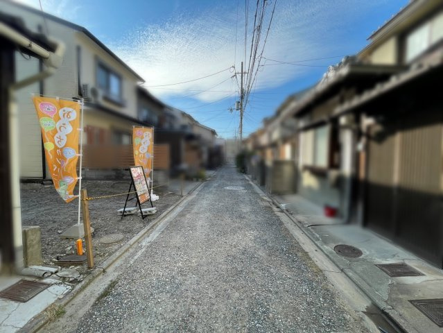唐橋高田町　新築参考プラン　建築条件付土地の前面道路含む現地写真|土地と建物をトータルで計画できるのが魅力な建築条件付土地です。コストやデザインもバランスよく検討していただけます！