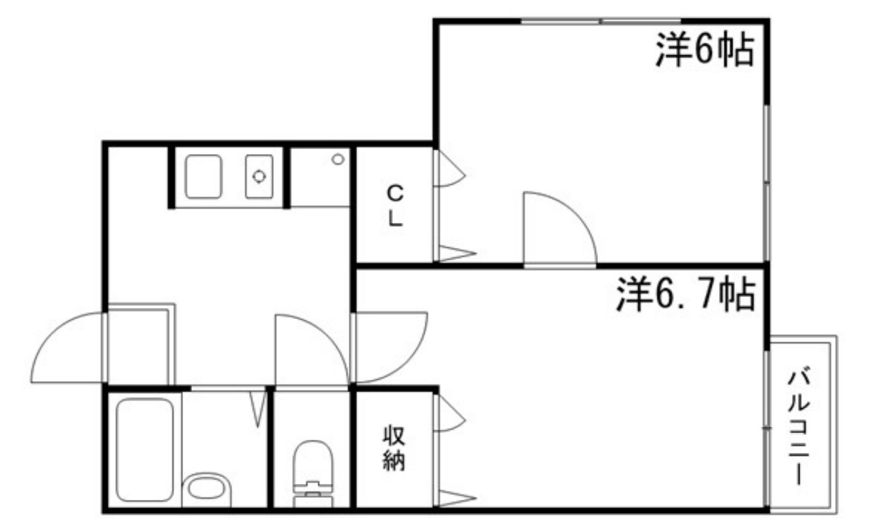 ノーブル青山Ⅱの間取り