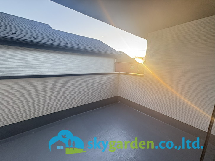 藤沢市羽鳥1期　新築戸建　全2棟1号棟のバルコニー|広々としたバルコニーです