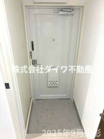 マンションヒルトップの玄関