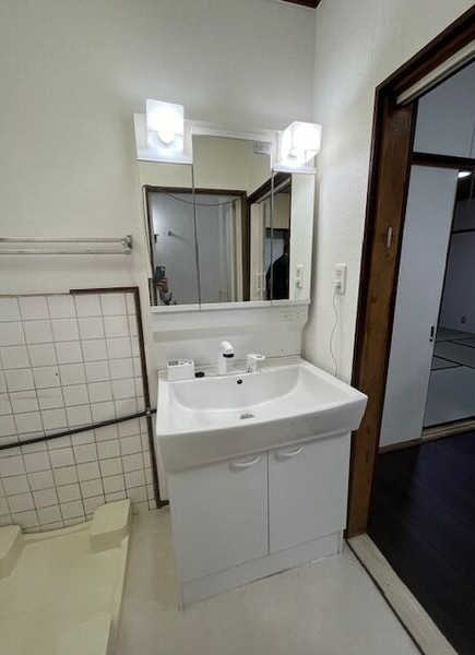 霞ヶ丘の家の洗面所