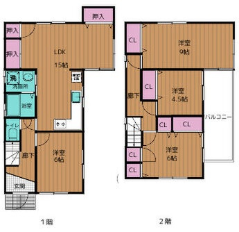 霞ヶ丘の家の間取り
