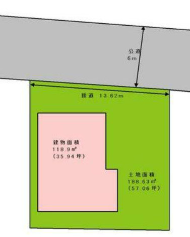 富士市天間・横道上Ⅱ　新築戸建　全１棟　A棟の区画図
