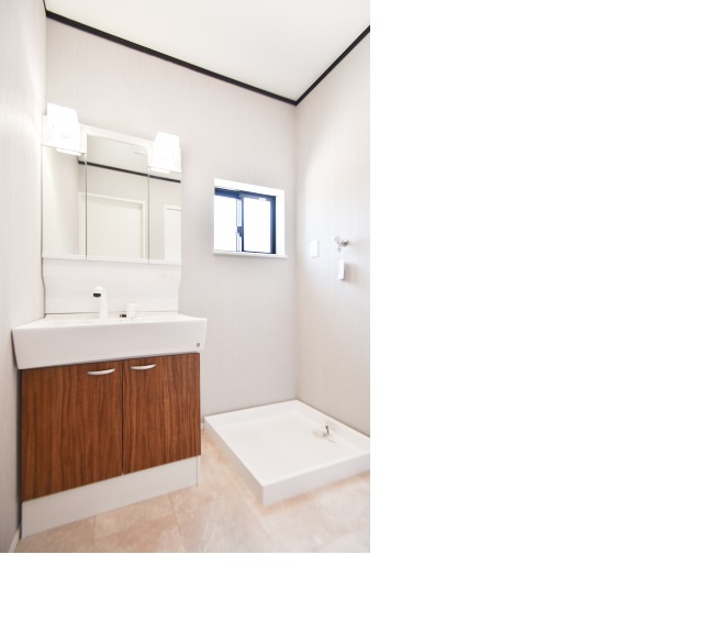 八代市高島町リセットハウスの独立洗面台