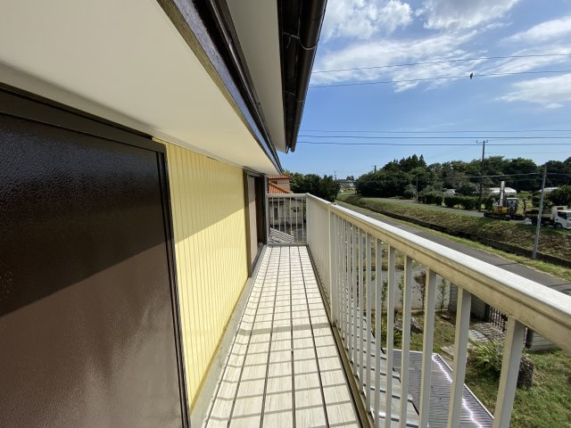 石垣貸家のバルコニー