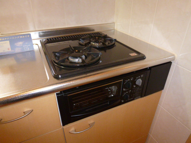 プロニティーＭＡＢＩ　Ⅱのキッチン|ガスコンロ