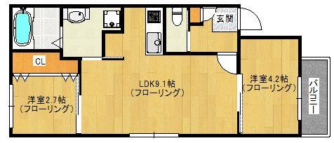 エルモス藤崎の間取り