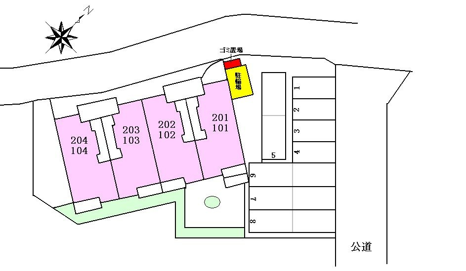 プラシードの区画図