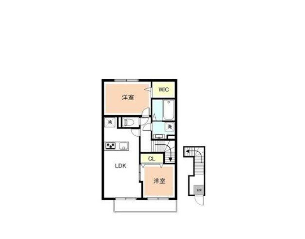 コーポみらい平の間取り