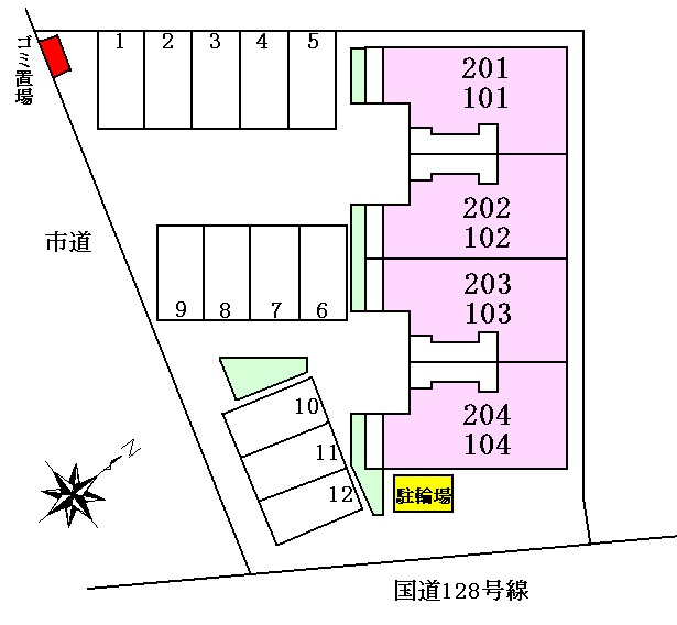 ヴァン　ボヌールの区画図