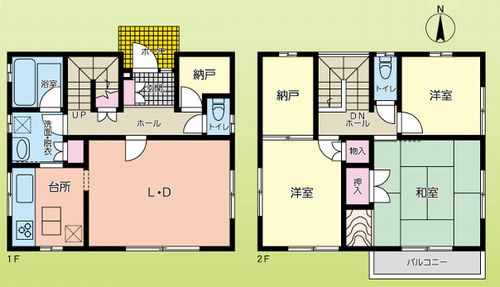 【間取り】 | 【仲介手数料０円】厚木市棚沢　中古一戸建て | 厚木市棚沢　中古一戸建て
