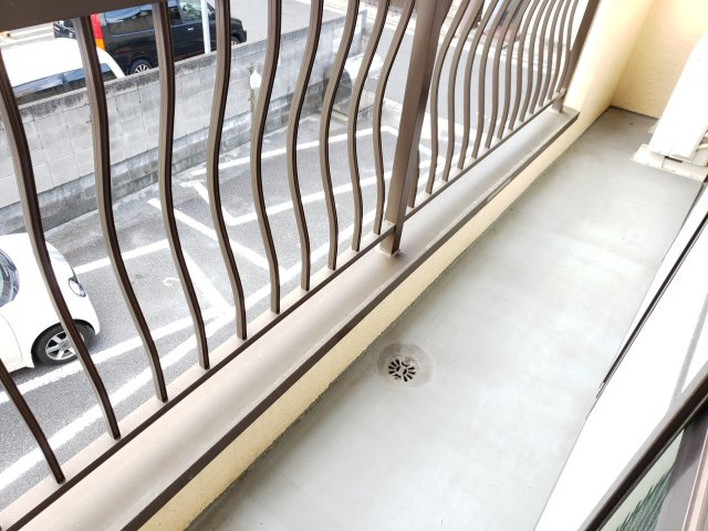 平和コーポ2号館のバルコニー