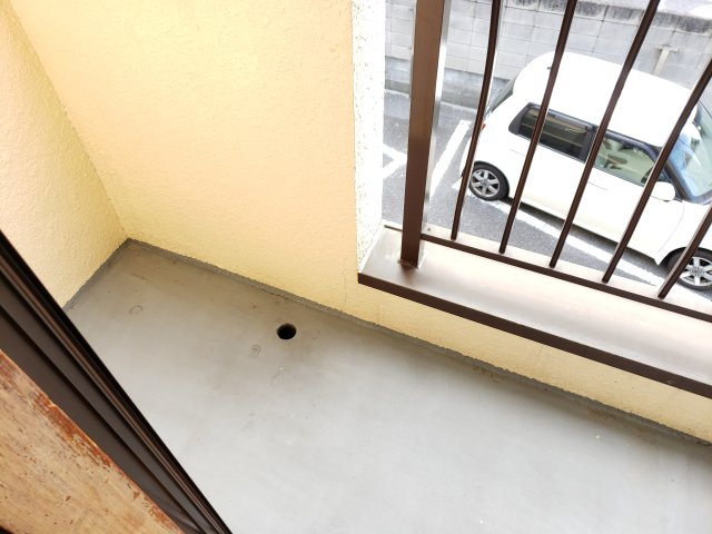 平和コーポ2号館のバルコニー