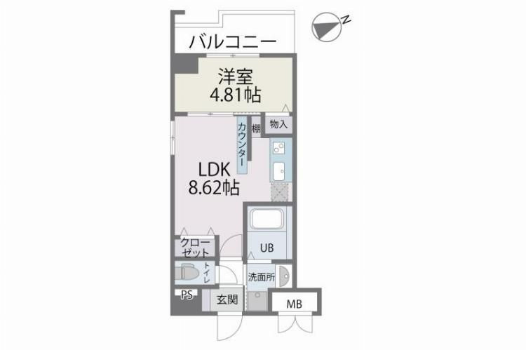 インプルーブ西新の間取り