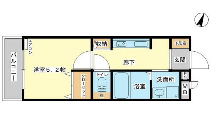 ハイツ中浜の間取り