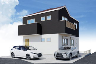 【外観パース】 | 藤沢市善行坂2丁目  1号棟 1期 | 建物完成時に異なる場合がありその際は現況優先となります