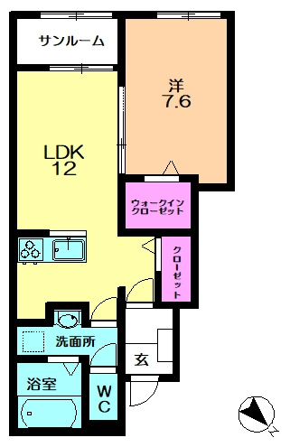 【間取り】 | カルム敷島
