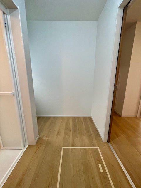 茅ヶ崎市柳島２丁目　新築戸建　全2棟の脱衣所|脱衣スペース