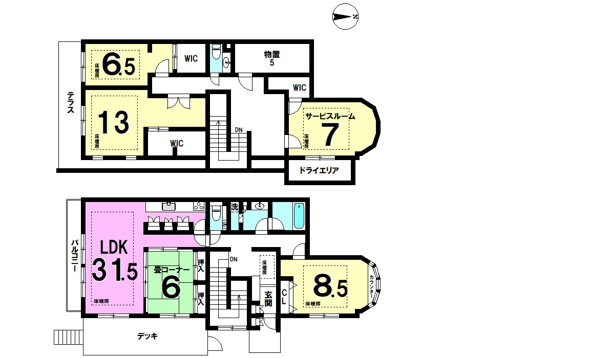 アートフォルム山手の間取り|間取りはかなり広い３LDK＋Sというオンリーワンな間取りです！