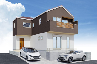 【外観パース】 | 藤沢市善行坂2丁目  3号棟 1期 | 建物完成時に異なる場合がありその際は現況優先となります