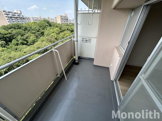 泉北鴨谷台３丁6号棟のバルコニー