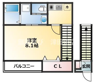 船橋市西習志野３丁目のアパートの間取り