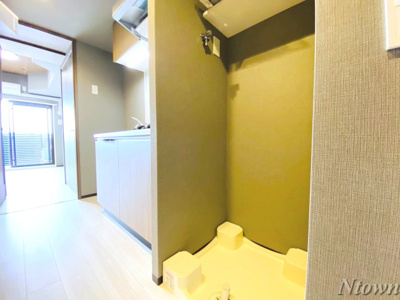 【設備】 | メイクスWアート今池Ⅲ | 洗濯機置き場です。