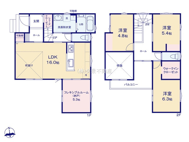  | 《仲介手数料無料》浦和区上木崎８丁目5-13(全1戸)新築一戸建て