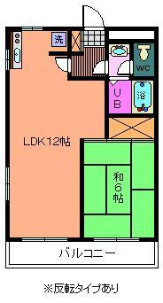 ハイデンス石川の間取り