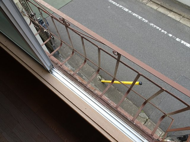 吉田アパートのバルコニー