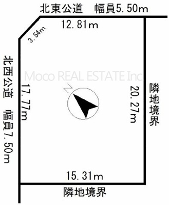 【区画図】 | 北見市端野町中古住宅