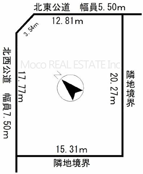 【区画図】 | 北見市端野町中古住宅