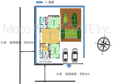 【区画図】 | 北見市花月町中古住宅
