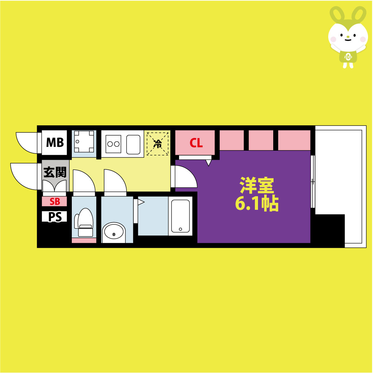 プレサンス東小橋エレディータの間取り