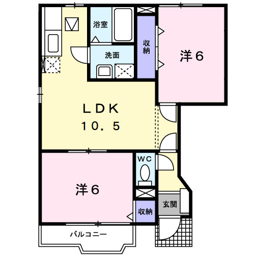 クレーデレ　ドーノ　ヨッシーⅡの間取り