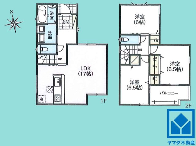 宇治市槇島町落合　第1　1号地の間取り