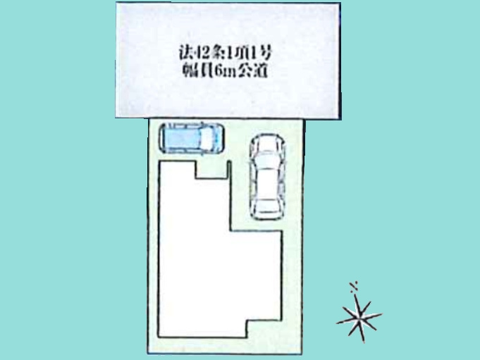 宇治市槇島町落合　第1　1号地の区画図