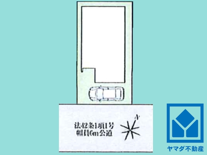 宇治市槇島町一ノ坪　第1　1号地の区画図