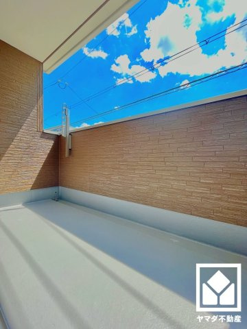 八幡市八幡樋ノ口　第1　1号地のバルコニー