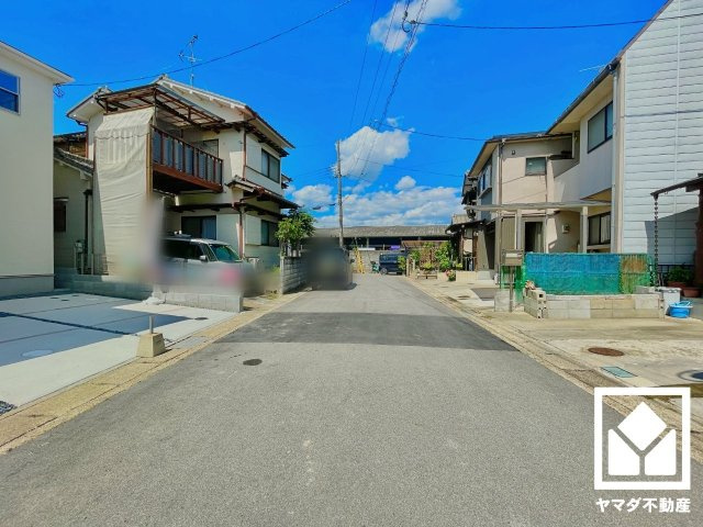 八幡市八幡樋ノ口　第1　1号地の前面道路含む現地写真