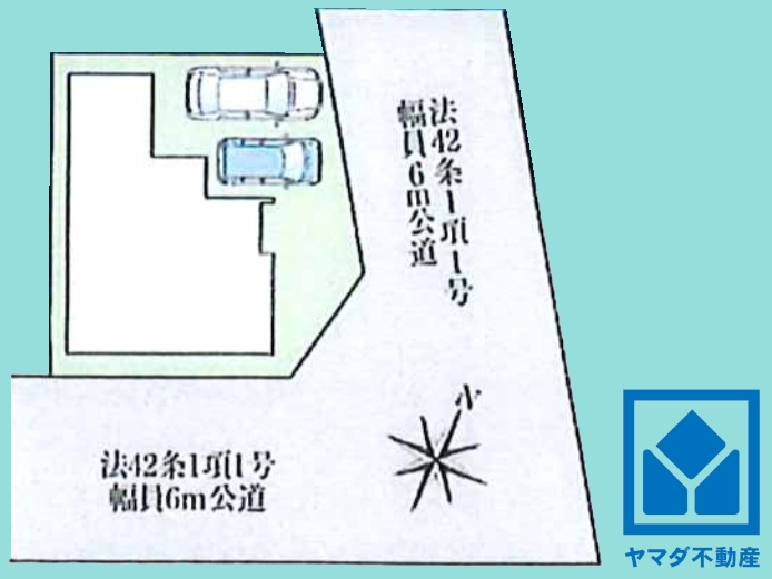 八幡市八幡樋ノ口　第1　1号地の区画図