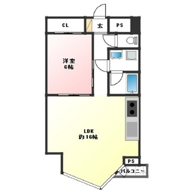 岐阜市葭町４丁目の賃貸マンションの間取り