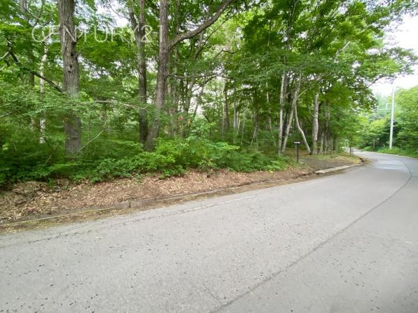 嬬恋村大字鎌原土地の前面道路含む現地写真