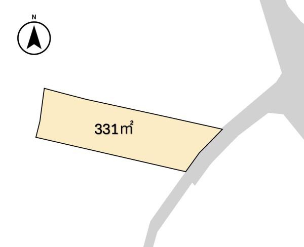 安中市古屋土地の土地図