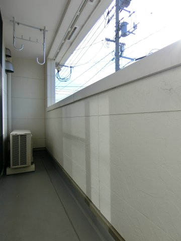 サンモールひえづ　Ｂ棟のバルコニー