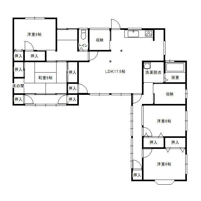 和歌山市　秋月　中古戸建の間取り