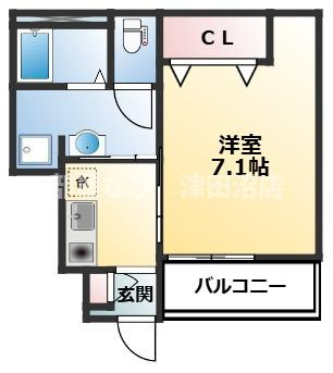 船橋市西習志野３丁目のアパートの間取り