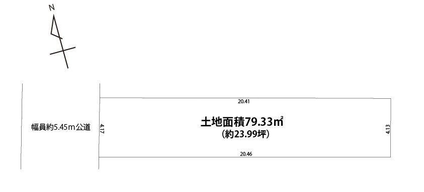 名古屋市中川区戸田二丁目の土地図